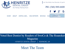 Tablet Screenshot of drhenritze.com